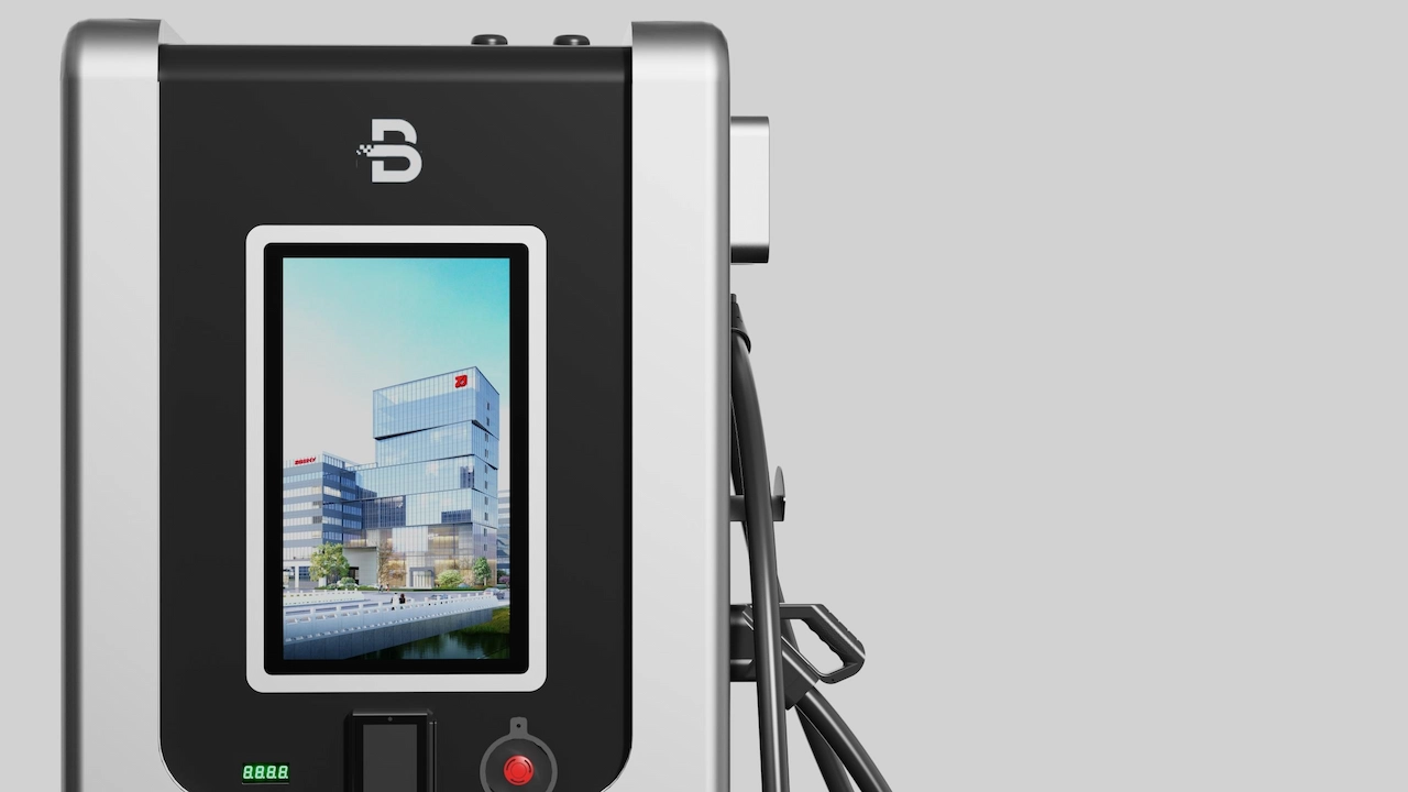 EVB akumulatora integrētā līdzstrāvas EV lādētāja displejs