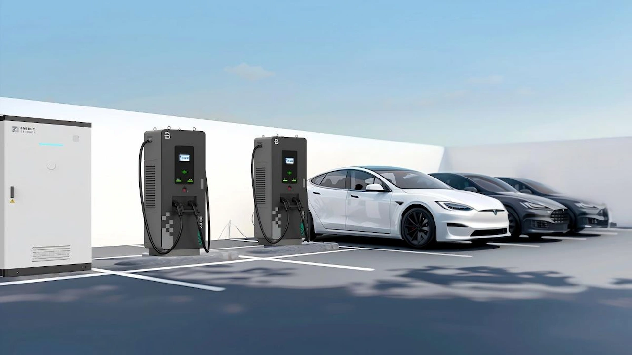 EVB 2 Guns Small DC EV Charger for commercial use