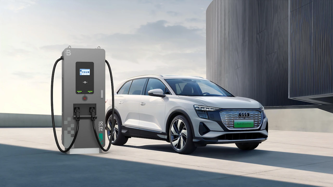EVB 2 Guns small dc ev charger 60kw 160kw for outdoor
