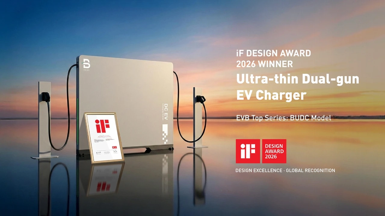 EVB Ultra Slim DC EV Charging Station 150kW Winner of If Design Award 2026