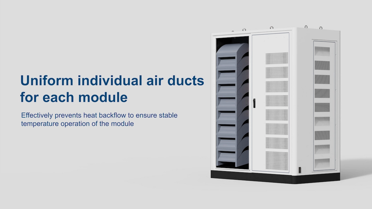 evb ലിക്വിഡ് കൂളിംഗ് സ്പ്ലിറ്റ് ഡിസി ev ചാർജറിന്റെ യൂണിഫോം എയർ ഡക്റ്റ്