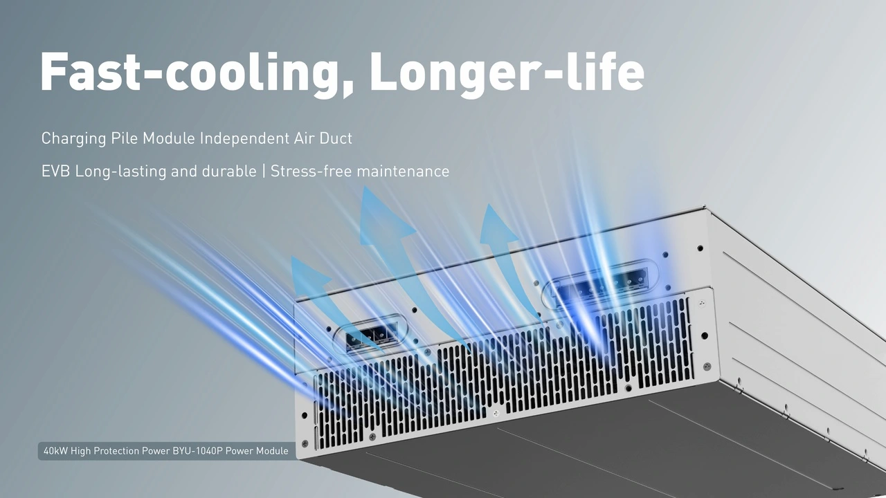 Independent Air Duct Power Module of EVB Split DC EV Charger 500kW to 2MW