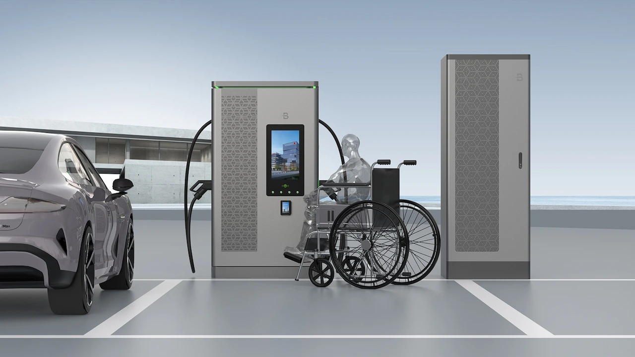 User Friendly interface of evb megawatt power split dc ev charger