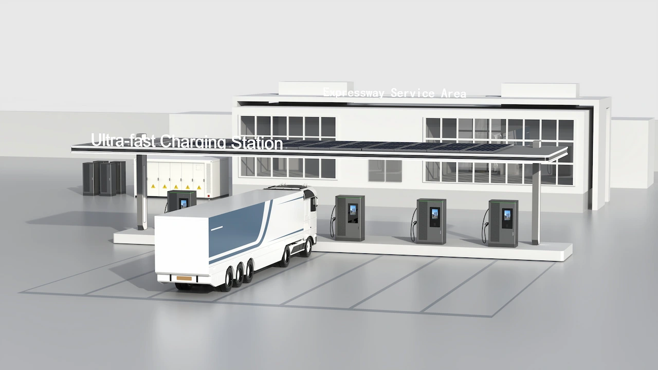 EVB 500kW to 2MW Split DC Electric Vehicle Charging Station with Commecial and Industrial ESS