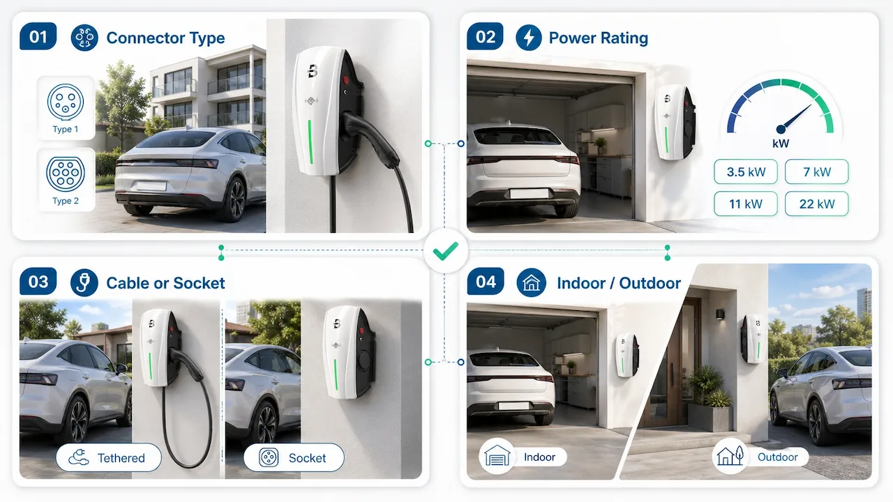 Choose the Right Connector, Power Rating, and Charging Format
