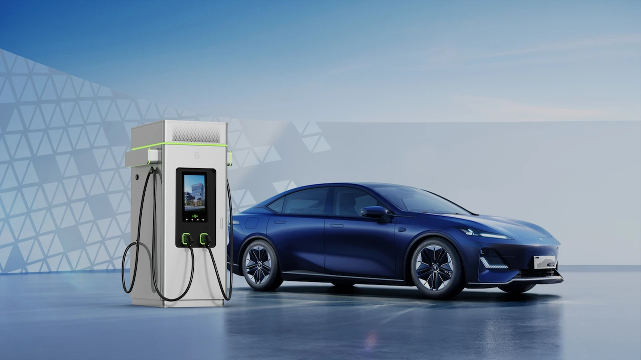 EVB Battery integrated dc ev car charging station