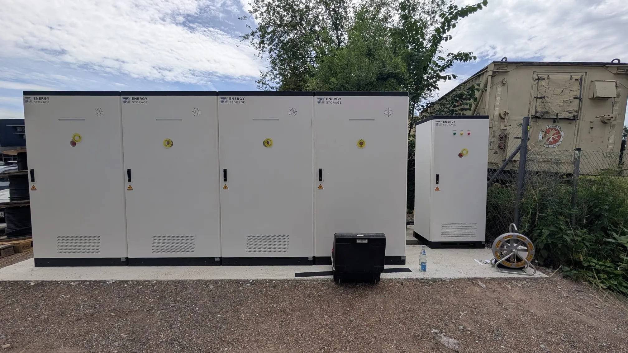 Battery storage cabinets supporting an EV charging project in Germany