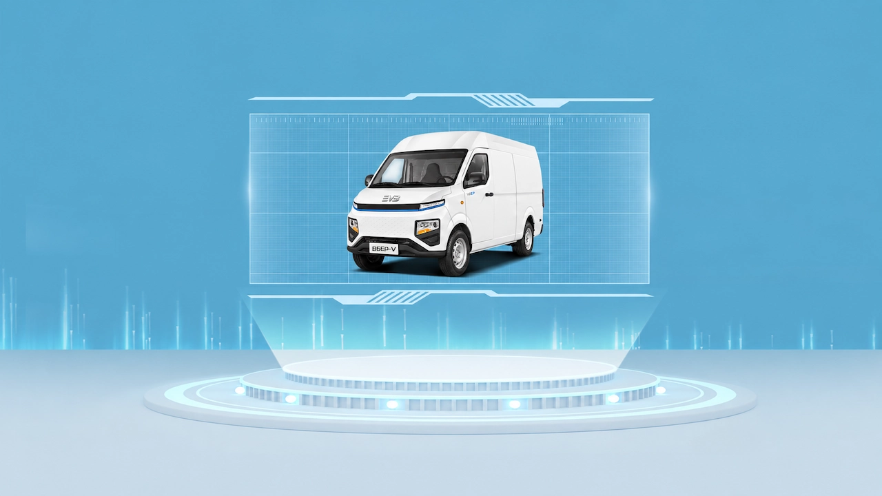 Fourgonnette électrique EVB B6E V Autonomie étendue. Performances fiables.