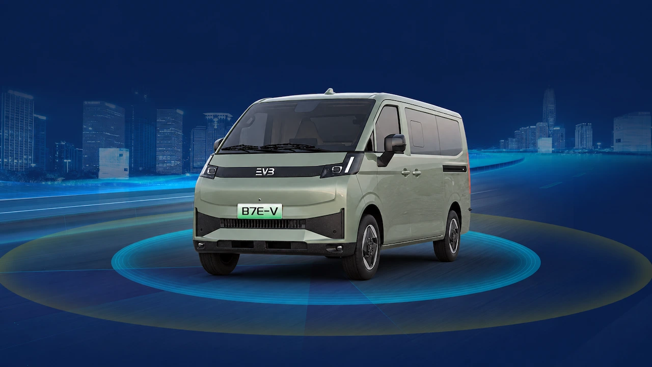 EVB Electric Van B7E V Zaawansowany system wspomagania kierowcy, precyzyjna kontrola