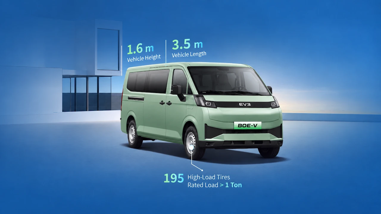 EVB Electric Van B8E V High Payload. Built for Heavy Loads.