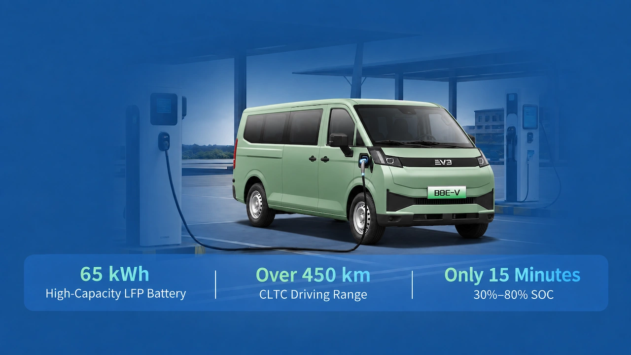 EVB Electric Van B8E V Smart Electric Power. Extended Range.