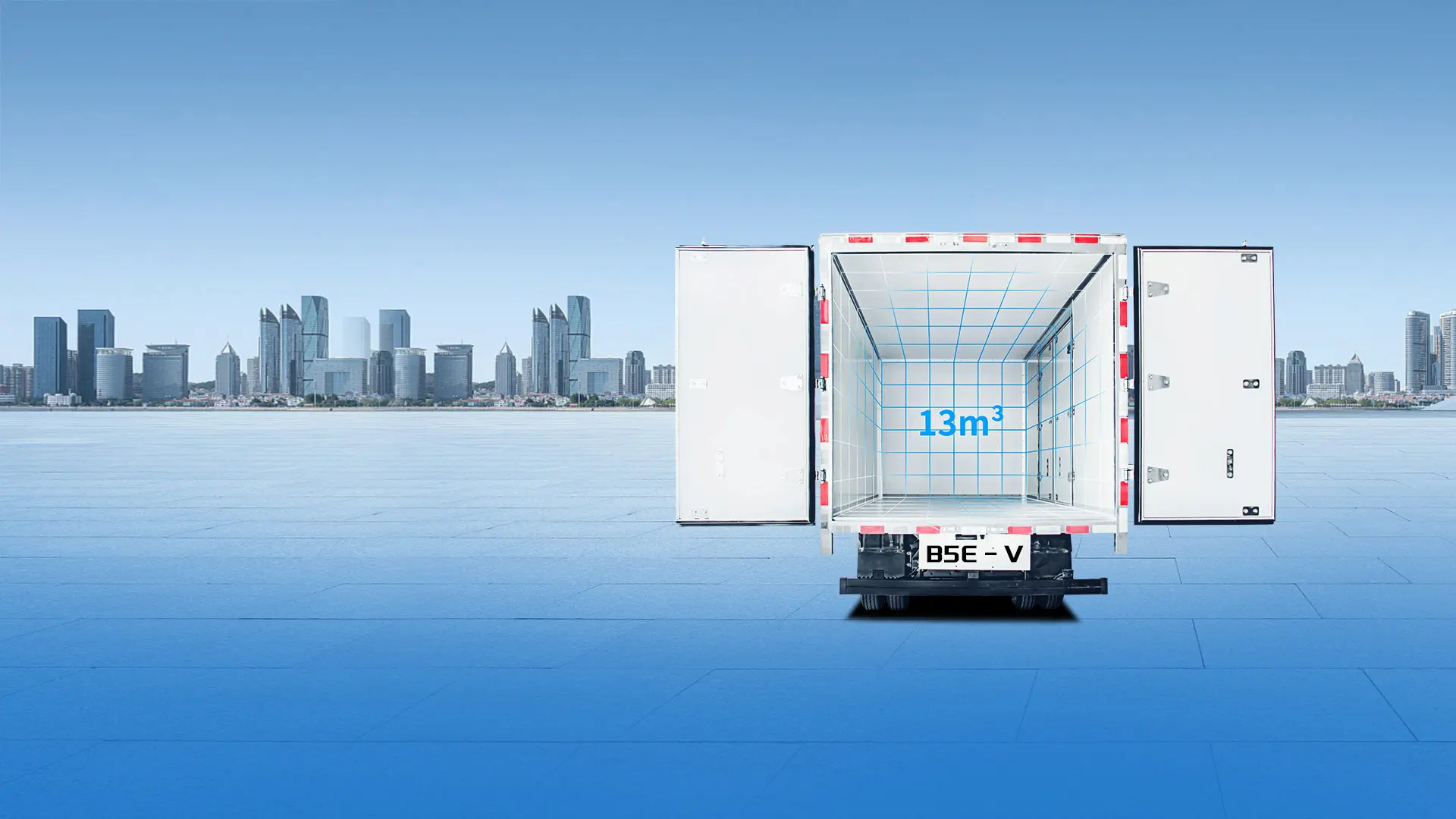EVB elektrische minitruck B5E V met een laadvolume van 13 m³