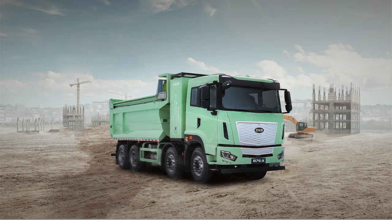 Camion-benne électrique robuste EVB B7E X