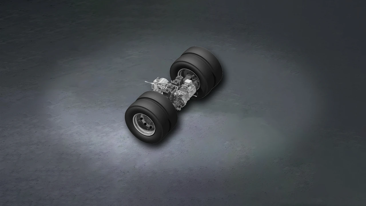 Camion tracteur électrique EVB Super B25 G à batterie modulaire à remplacement rapide
