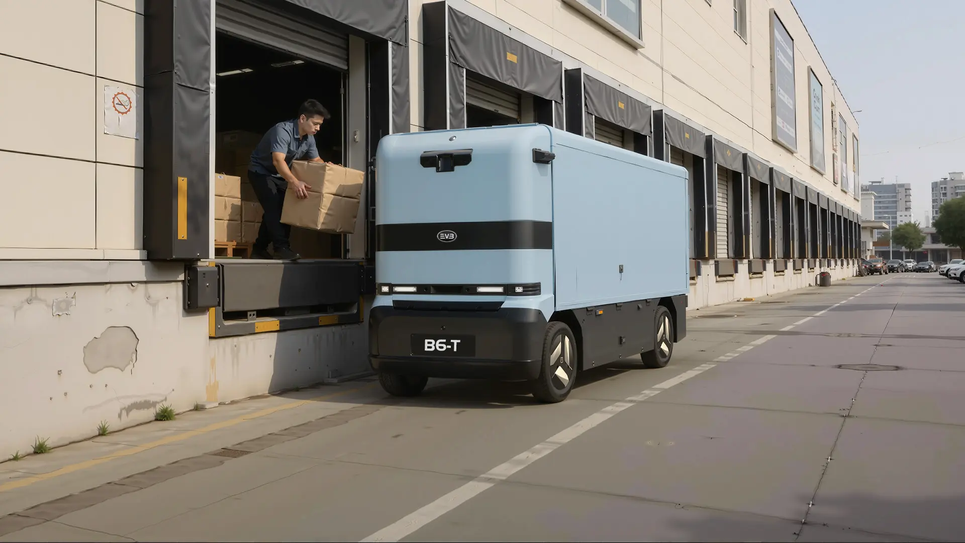 EVB autonoom bezorgvoertuig B6T